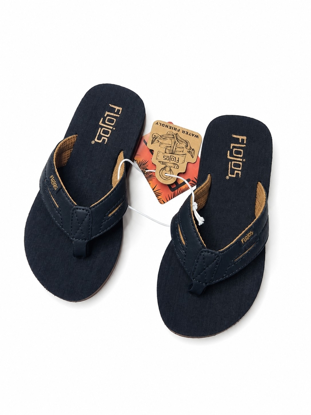 NEW Flojos Size 11 Brown Flip Flops